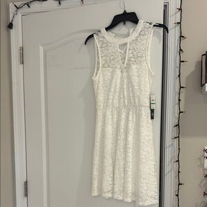 As U Wish White Lace Dress